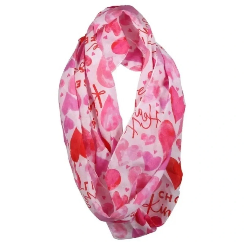 Hearts Infinity Lightweight Scarf